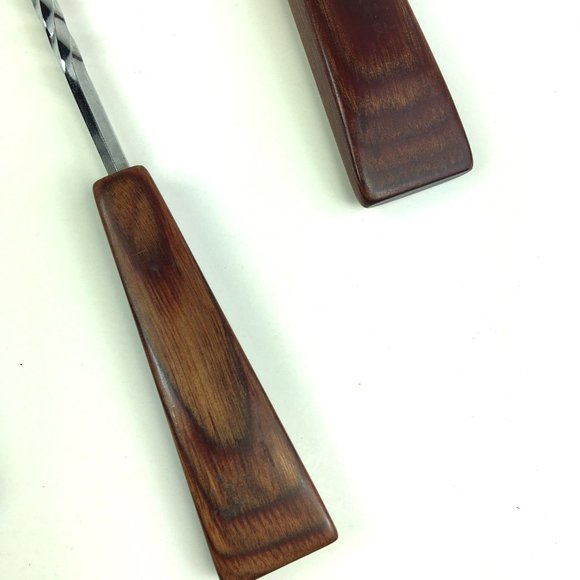 Wood Handle Bar Ware Set Spoon Strainer Jigger Corkscrew - Picture 2 of 6